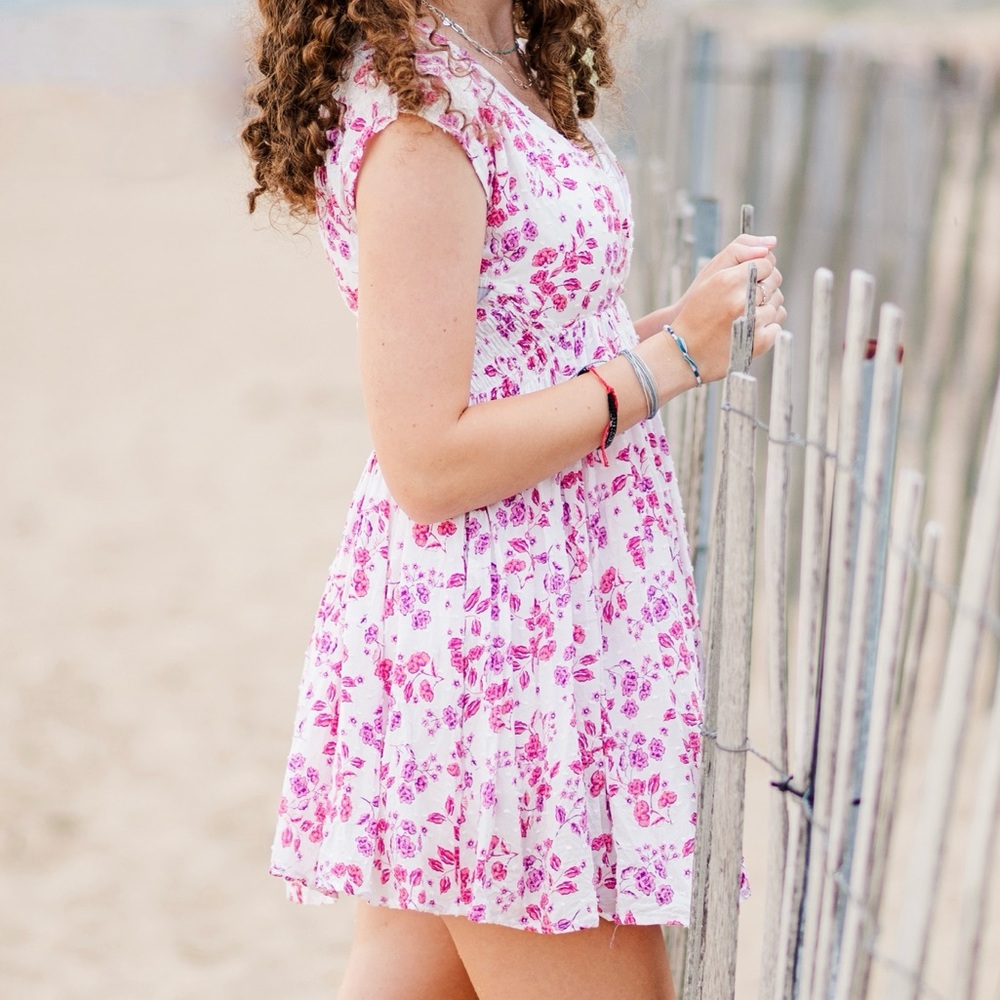 Sky to Moon Pink Floral Dress Size Small